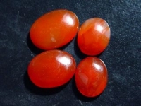 Carnelian 4 pieces lot / parcel - 83,70 Ct. - cabochons