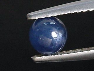 Blue Sapphire 1,00 Ct. - round cabochon - Sri Lanka