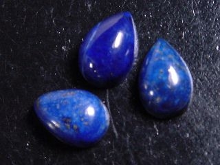 Lapislazuli 12 x 8 mm - pear cabochon - intense blue