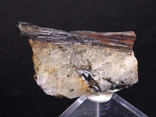 Vonsenite specimen 22 mm - black crystal - Jakutia, Russia