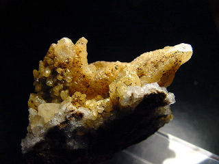 Calcite with Quartz specimen 61 mm - Hohenlimburg, Germany