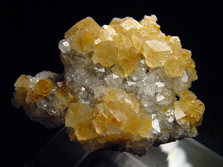 Calcite with Quartz specimen 49 mm - Hohenlimburg, Germany