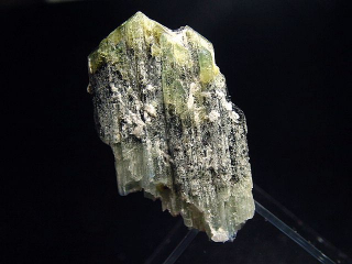 Turmalin Kristall 44 mm mehrfarbig grün, schwarz, weiß und blau Tansania