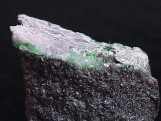 Pumpellyite specimen - green band - Perm, Ural, Russia