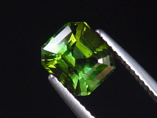 Verdelith / grüner Turmalin 2,78 Ct. Oktagon 7,5 x 7 mm Brasilien