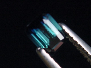 Indigolith / blauer Turmalin 0,51 Ct. Oktagon 5,5 x 3,5 mm Brasilien