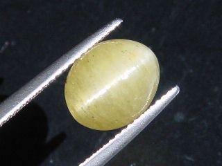 Apatite Catseye 6,02 Ct. yellow Brazil