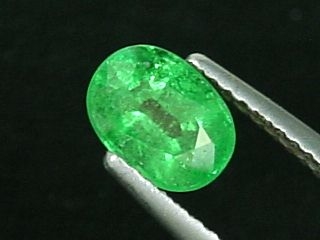 Tsavorite Garnet 1,29 Ct. - fine green oval - Kenya