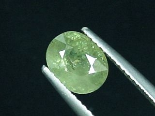 Demantoid 2,23 Ct. - apple green oval - Ural, Russia