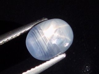 Star Sapphire blue 3,09 Ct. - fine star - Sri Lanka