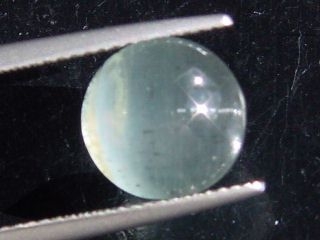 Aquamarine 5,86 Ct. - bright cat's eye - round cabochon