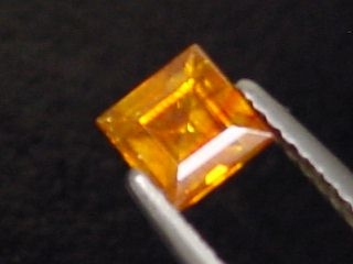 Sphalerite 4,7 mm square cut - fine color - Brazil