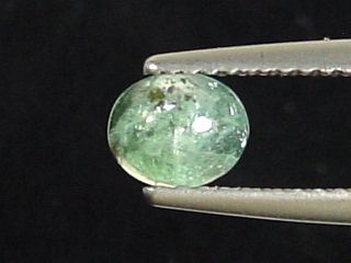 Green Chrysoberyl 6 mm oval cabochon Brazil