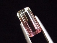 Bicolor Tourmaline 1,10 Ct. - red & white - octagon