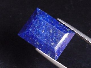 Faceted Lapislazuli 9,33 Ct. rectangular Pakistan