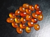 Hessonite Garnet 7 x 5 mm - oval Cabochon - fine orange