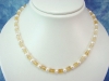 Citrine necklace - faceted Citrine with white Pearls