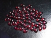 Almandine Garnet 7 x 5 mm winered - oval cabochon - India