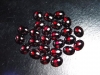 Almandine Garnet 9 x 7 mm winered - oval cabochon - India