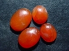 Carnelian 4 pieces lot / parcel - 83,70 Ct. - cabochons