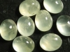 Prehnite 10 x 8 mm - oval cabochon - pastel green