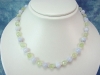 Prehnite & Chalcedony necklace - pastel blue & green