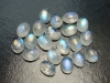 Rainbow Moonstone 8 x 6 mm - oval cabochon