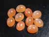 Moonstone orange 9 x 7 mm - oval cabochon - Sri Lanka
