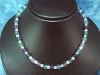 Fluorite necklace 168 Ct. with iced Quartz cubes (143k)