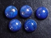 Lapislazuli 10 x 10 mm - round cabochon - intense blue