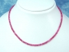 Red Spinel necklace - 45,00 Ct. faceted - fine quality (149k)