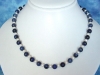 Sodalite blue necklace with white Pearls 145 Ct.