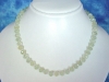 Prehnite necklace 160 Ct. faceted with Rainbow Moonstone
