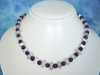 Clear Quartz crystal necklace with Amethyst 210 Ct. unique