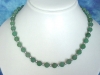 Aventurine necklace - satin finish Aventurine with silver Pearls