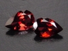 Garnet pair - 3,07 Ct. - Pear cuts for earrings (176c)