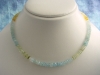 Beryl necklace 98 Ct. faceted Aquamarine Gold Beryl