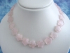 Rose Quartz Star necklace 298 Ct. with 925 silver
