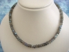 Labradorite necklace 185 Ct. faceted with blue shimmer