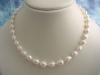 Baroque Pearl necklace 161 Ct. fine 9 mm Pearls with Silver