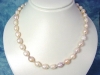 Rose Baroque Pearl necklace with Silver 256,60 Ct.