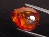 Sphalerite 18,46 Ct. intense redorange - pear cabochon