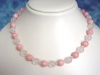 Opal & Rose Quartz necklace 263,70 Ct. - fine polished