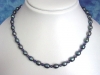 Baroque Pearl necklace with blue Iolite 122,80 Ct.