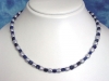 Baroque Pearl necklace with blue Lapislazuli cubes 112,90 Ct.