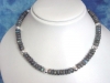 Labradorite & Silver heavy necklace 220,30 Ct. blue shimmer