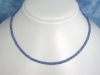Blue Sapphire necklace 49,30 Ct. fine faceted