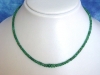 Emerald necklace 33,40 Ct. polished intense green Emerald