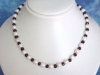 Garnet & Baroque pearl necklace 180,20 Ct. fine