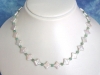 Pearl necklace with Aventurine 89,40 Ct. star shape pearls